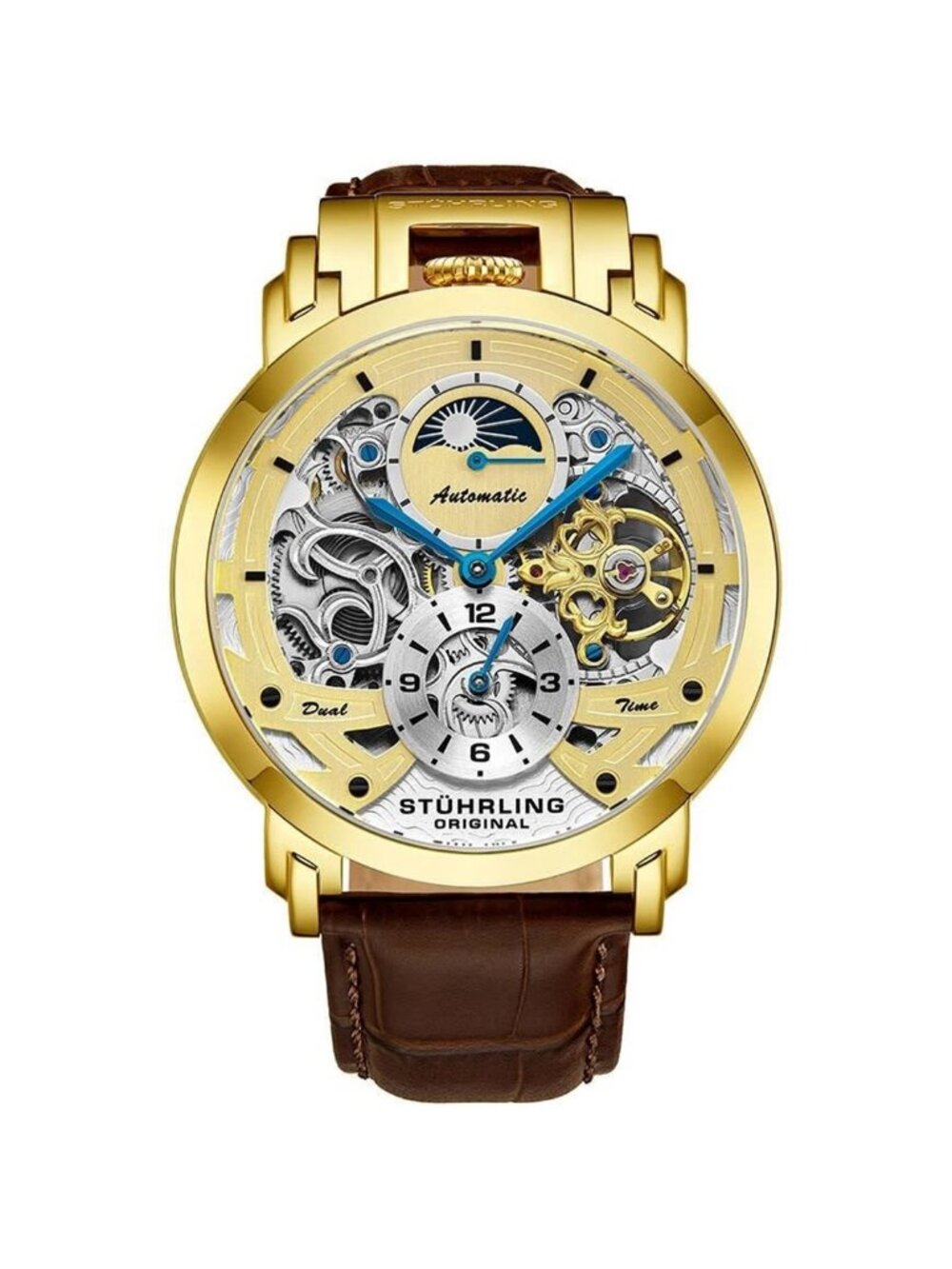NWT Stuhrling Original Legacy Automatic Gold Dial Men's Watch